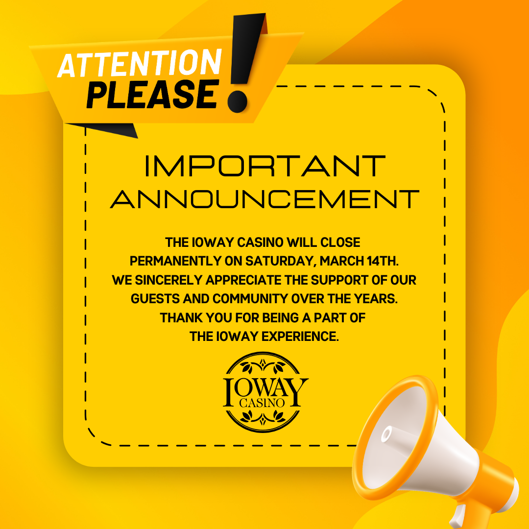 Important Announcement (Ioway Website)